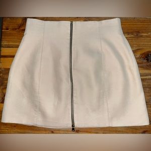 Zara Front Zip Mini Skirt